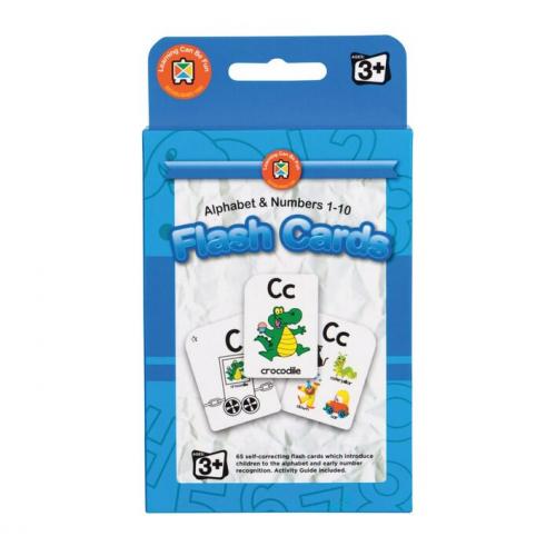 Flash Cards: Alphabet & Numbers 1-10